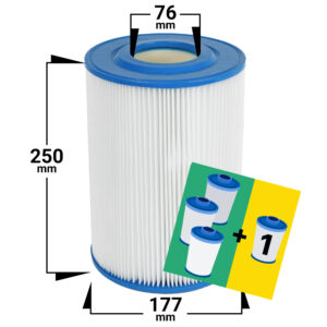 4-pack Spa filter Hayward CX-250