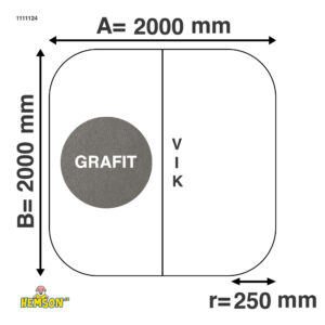 Whirlpool-Abdeckung | 200x200 r25 | Graue | 1111124