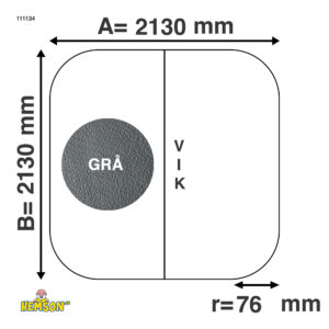 Whirlpool-Abdeckung | 213x213 r7 | Graue | 111134