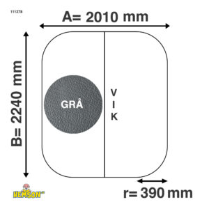 Whirlpool-Abdeckung | 201x224 r39 | Graue | 111278