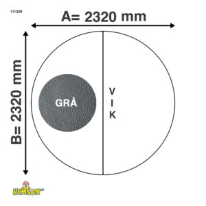 Whirlpool-Abdeckung | Runde 232 | Graue | 111329