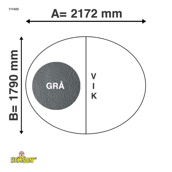 Whirlpool-Abdeckung | 217,2x179 | Graue | 111423
