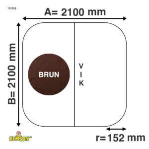 Whirlpool-Abdeckung | 210x210 r15 | Braune | 112153
