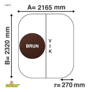 Whirlpool-Abdeckung | 216,5x232 r27 | Braune | 1122117