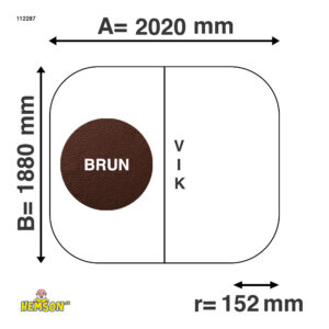 Whirlpool-Abdeckung | 200x220 r17 | Braune | 112287