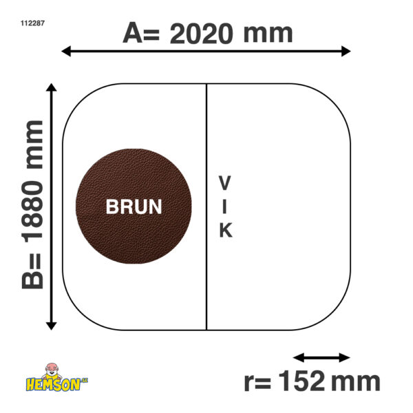 Whirlpool-Abdeckung | 200x220 r17 | Braune | 112287