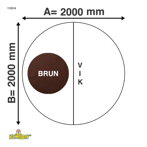 Whirlpool-Abdeckung | Runde 200 | Braune | 112314