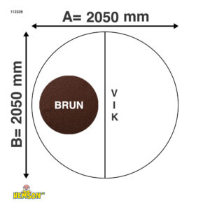 Whirlpool-Abdeckung | Runde 205 | Braune | 112326