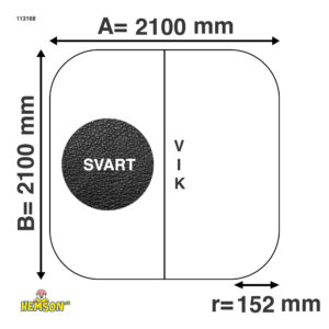 Whirlpool-Abdeckung | 210x210 r15 | Schwarze | 113168