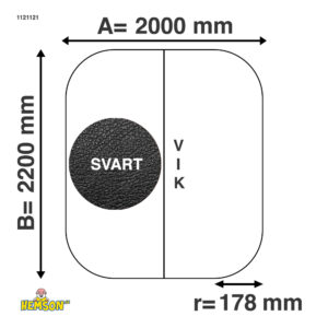 Whirlpool-Abdeckung | 200x220 r17 | Schwarze | 1121121