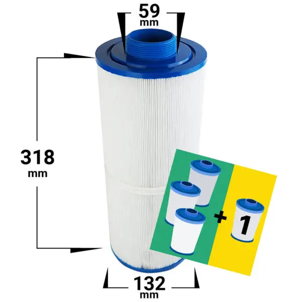 Whirlpool Filter 4er-Pack