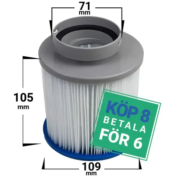Whirlpool Filter 8er-Pack