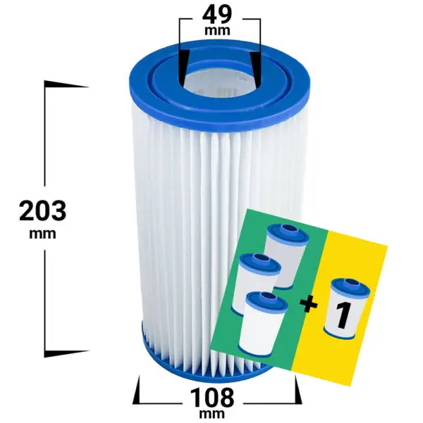 Whirlpool Filter 4er-Pack