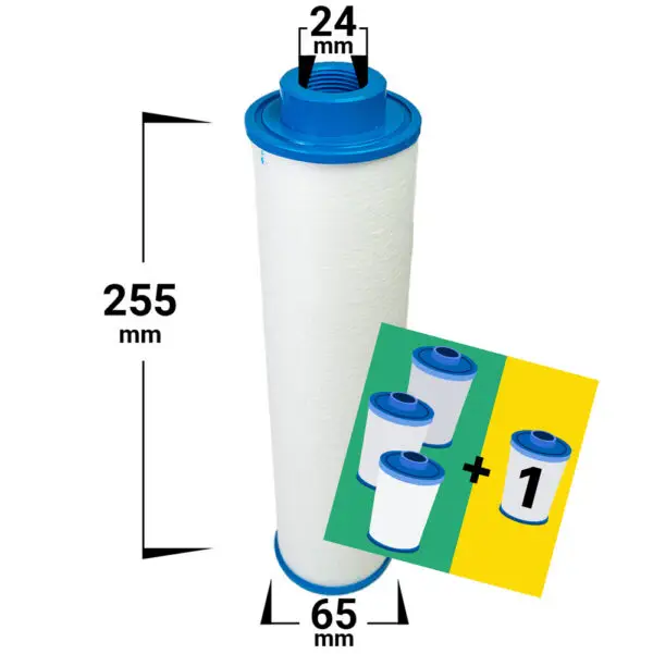 4er-Pack Vorfilter, Filterung bis zu 1-5 Mikrometer. (4100129) - Bild 1