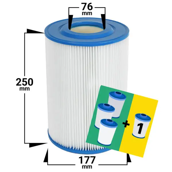 Whirlpool Filter 4er-Pack
